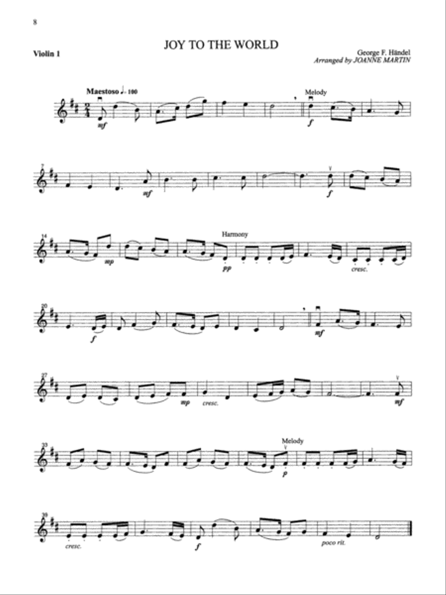Festive Strings for String Quartet or String Orchestra String Quartet scores gallery preview page 5