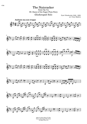 Dance of the Sugar Plum Fairy - Glockenspiel Solo (Full Score)