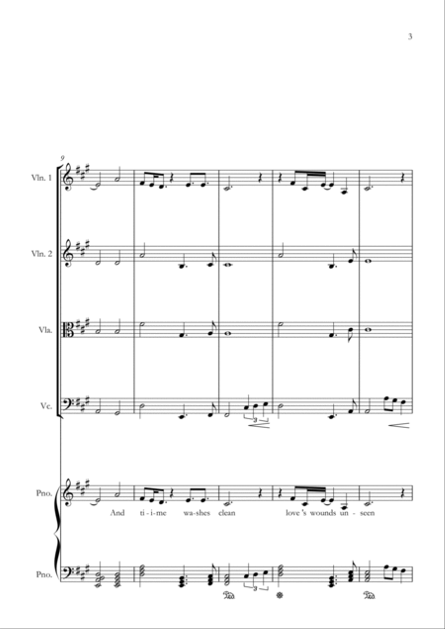 Long Long Time Long Long Time String Quartet scores gallery preview page 3