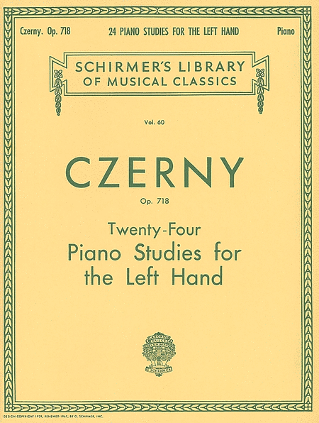 Carl Czerny: 24 Studies for the Left Hand, Op. 718