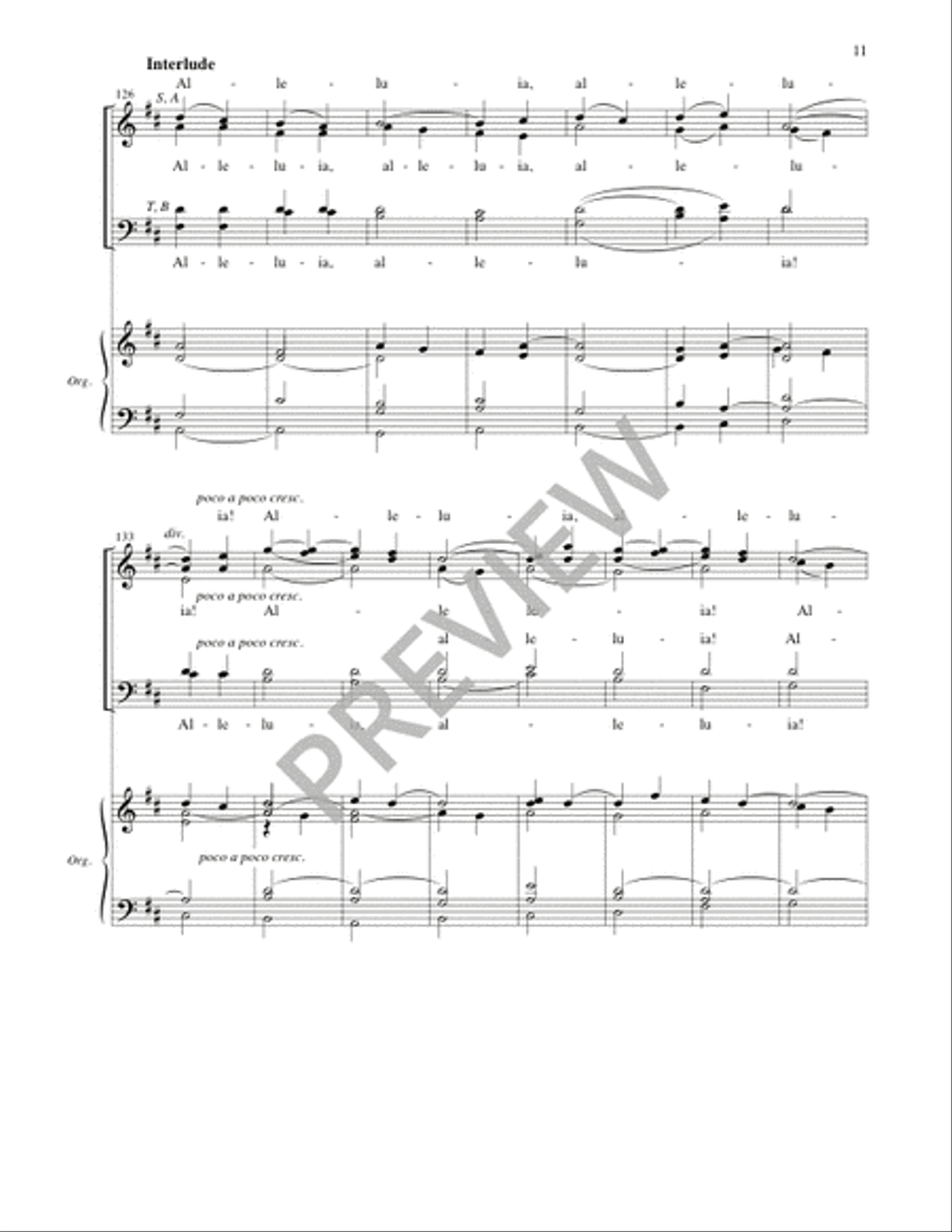 Praise, My Soul, the King of Heaven - Full Score and Parts 4-Part scores gallery preview page 12
