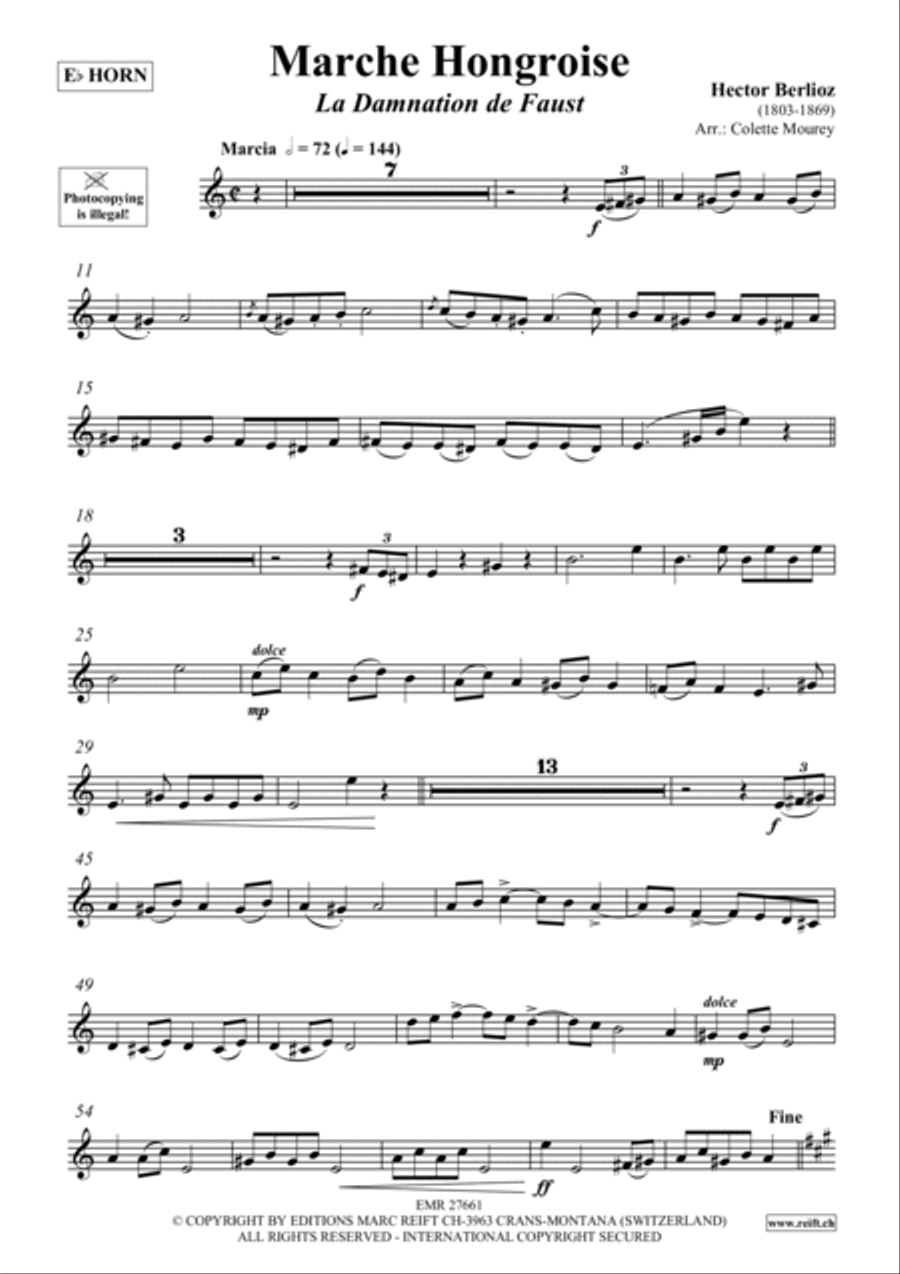 Marche Hongroise Horn scores gallery preview page 2