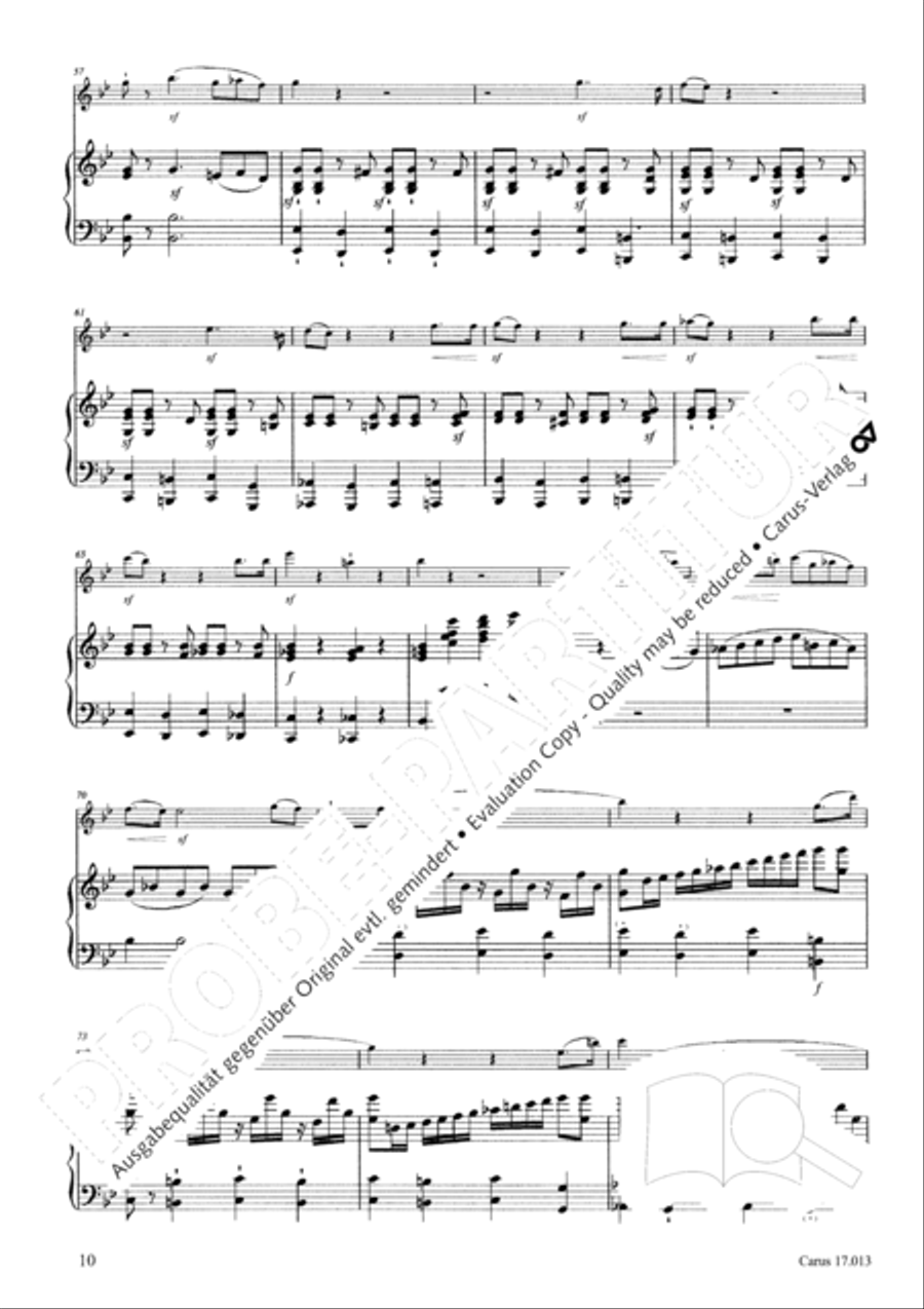 Sonate fur Querflote und Klavier Flute Solo scores gallery preview page 11