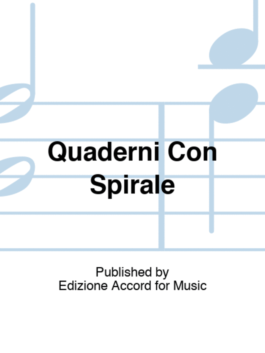 Quaderni Con Spirale