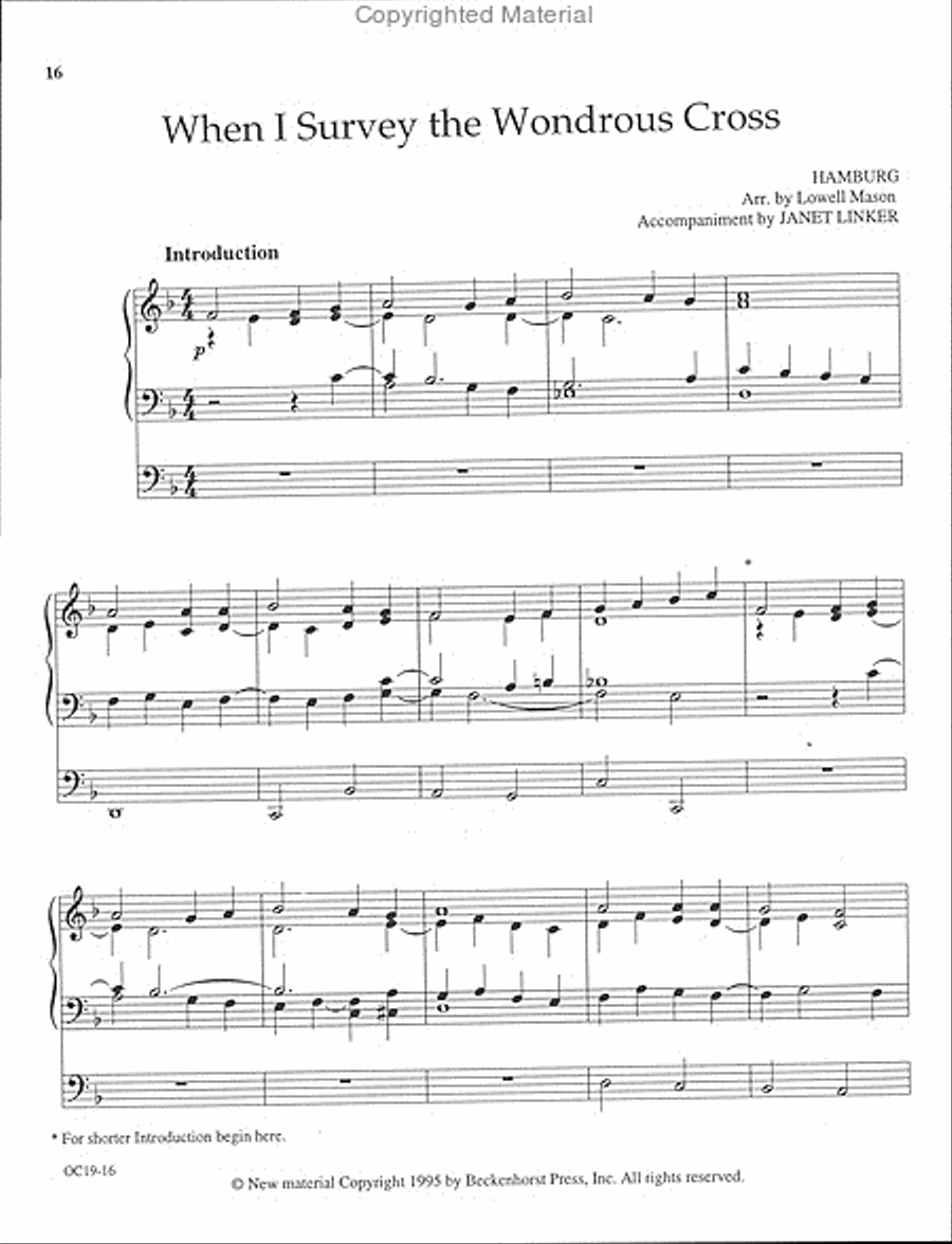 The Last Verse for Lent, Palm Sunday and Easter Organ scores gallery preview page 2
