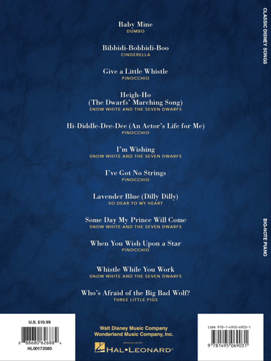 Classic Disney Songs Classic Disney Songs Easy Piano scores gallery preview page 6