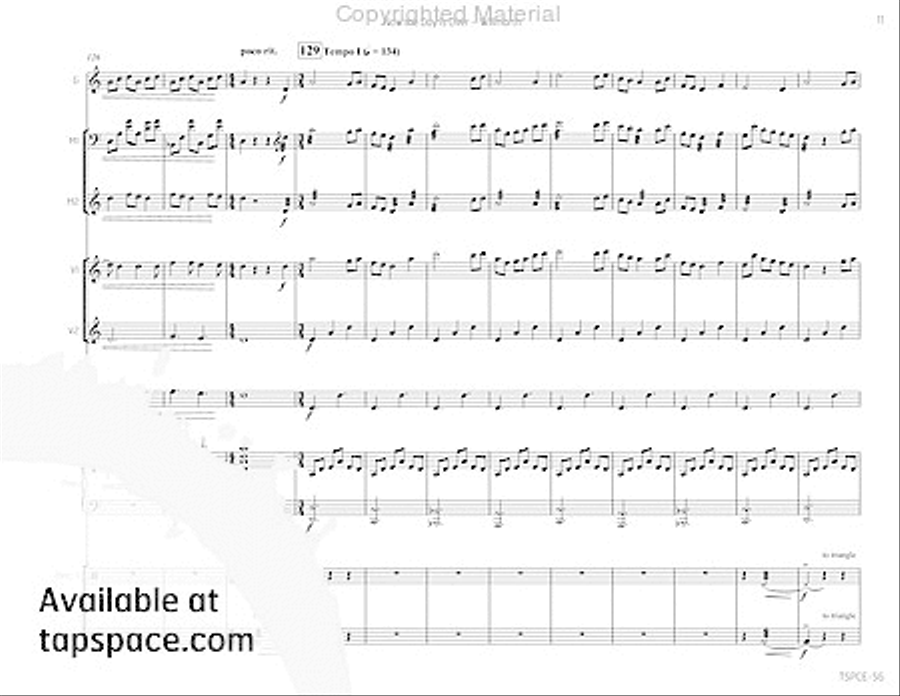 Now the Day Is Over Now the Day Is Over Percussion Ensemble scores gallery preview page 16
