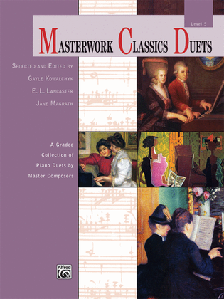 Book cover for Masterwork Classics Duets, Level 5