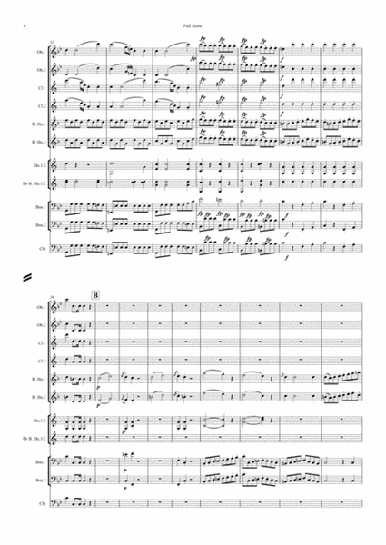 Mozart: Serenade No 10 in Bb "Gran Partita": Score only - woodwind ensemble (13 instruments) image number null