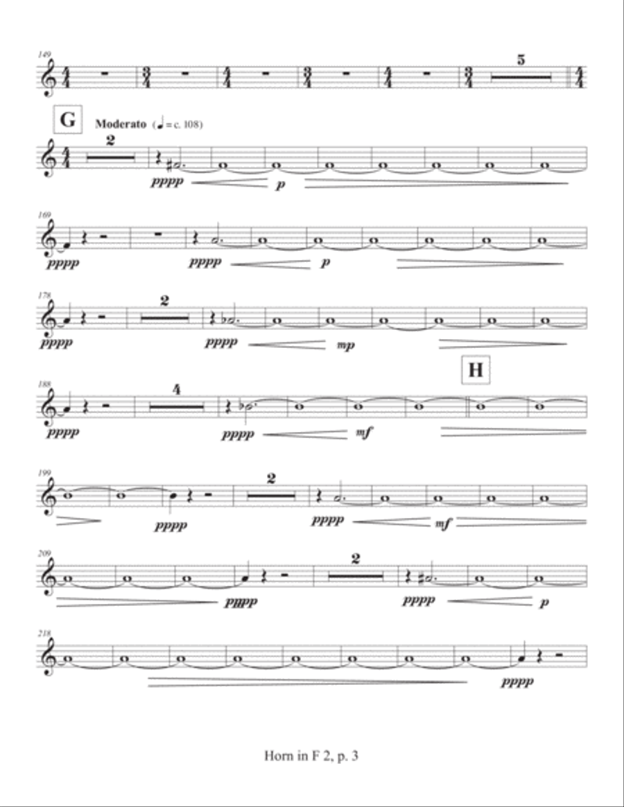 Concerto for Concert Band (2011) Horn part 2 Concert Band scores gallery preview page 3