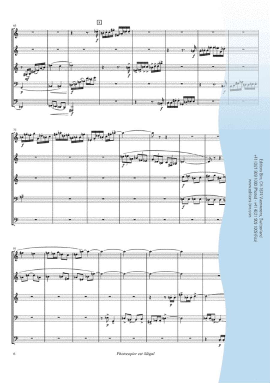 Quinteto para metal Brass Quintet scores gallery preview page 5