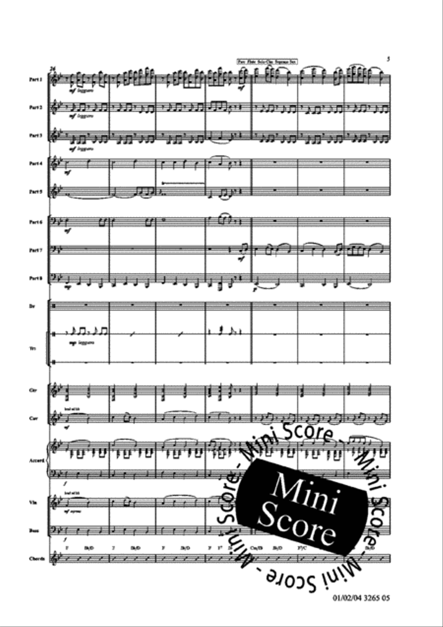 Traditional Portugese Folk Tunes Concert Band scores gallery preview page 11
