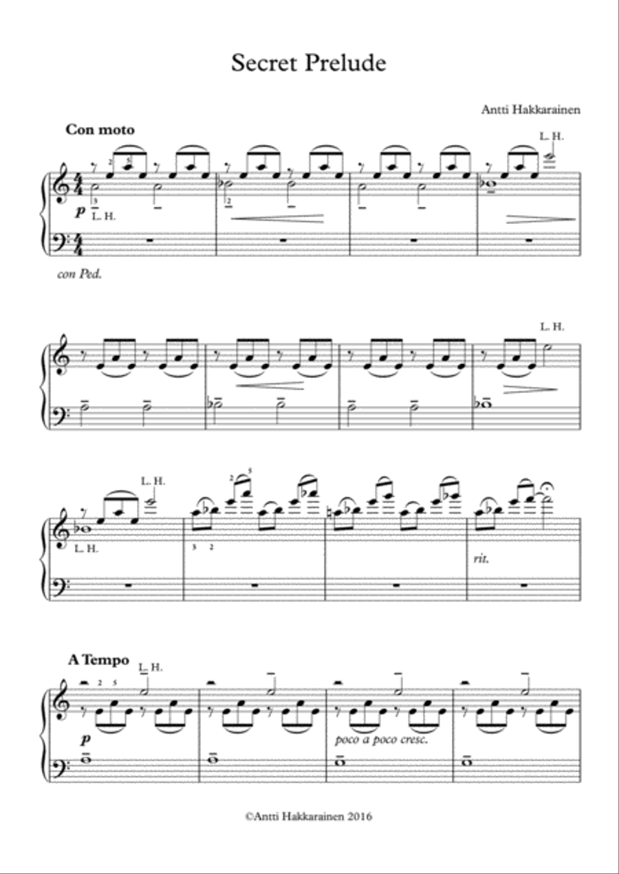 Secret Prelude Piano Method scores gallery preview page 1