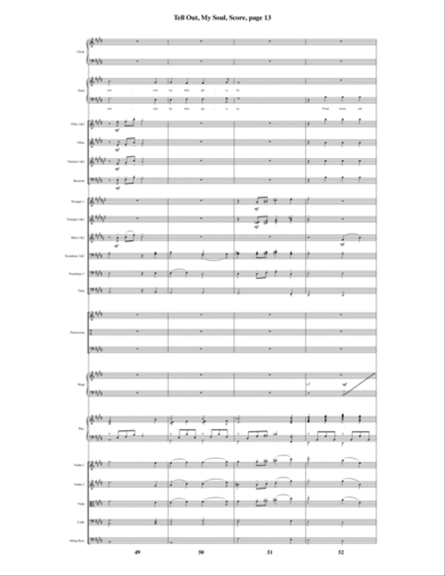 Tell Out, My Soul Tell Out, My Soul Choir scores gallery preview page 14