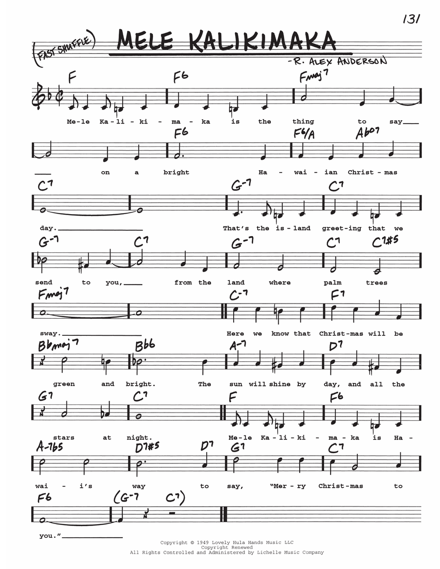Mele Kalikimaka Voice scores gallery preview page 1
