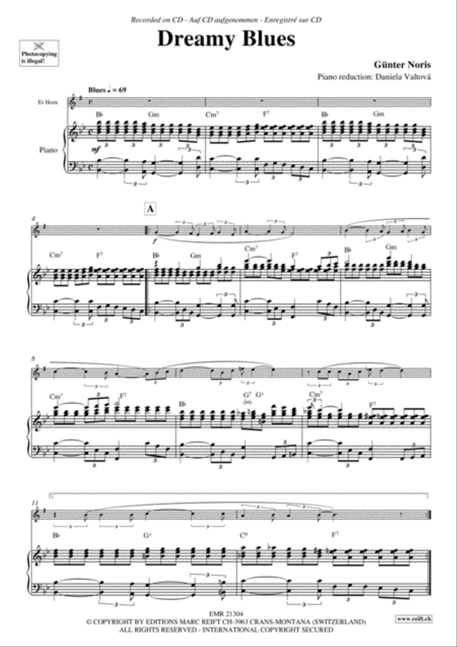 Dreamy Blues Horn scores gallery preview page 4