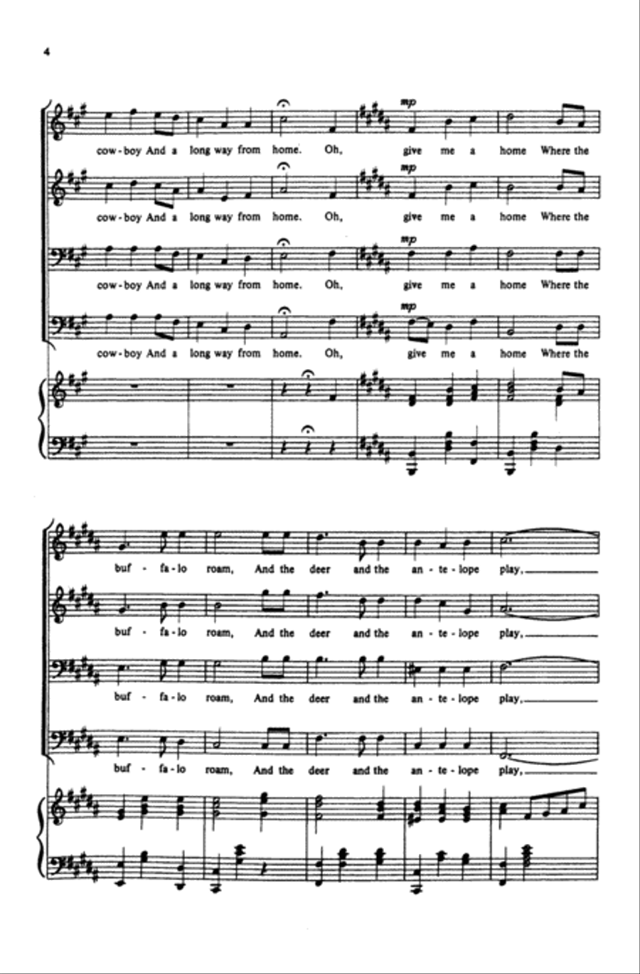 Western Songs Men's Choir scores gallery preview page 21