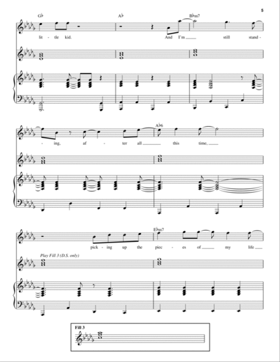 I'm Still Standing Piano scores gallery preview page 5