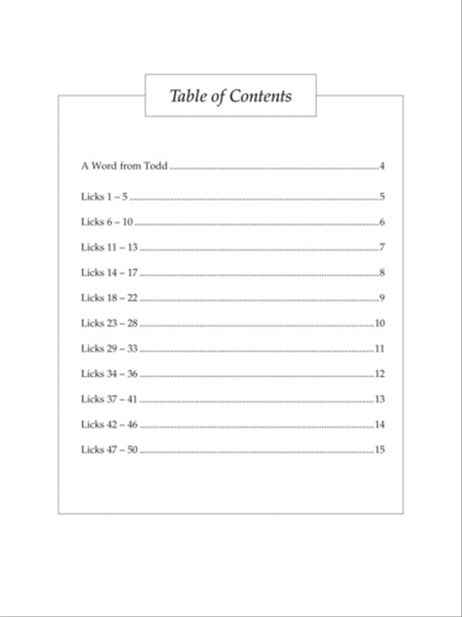 Todd Taylor's 50 Most Requested Banjo Licks Banjo scores gallery preview page 2