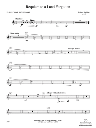 Requiem to a Land Forgotten: E-flat Baritone Saxophone