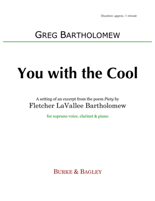 Book cover for You with the Cool (vocal)