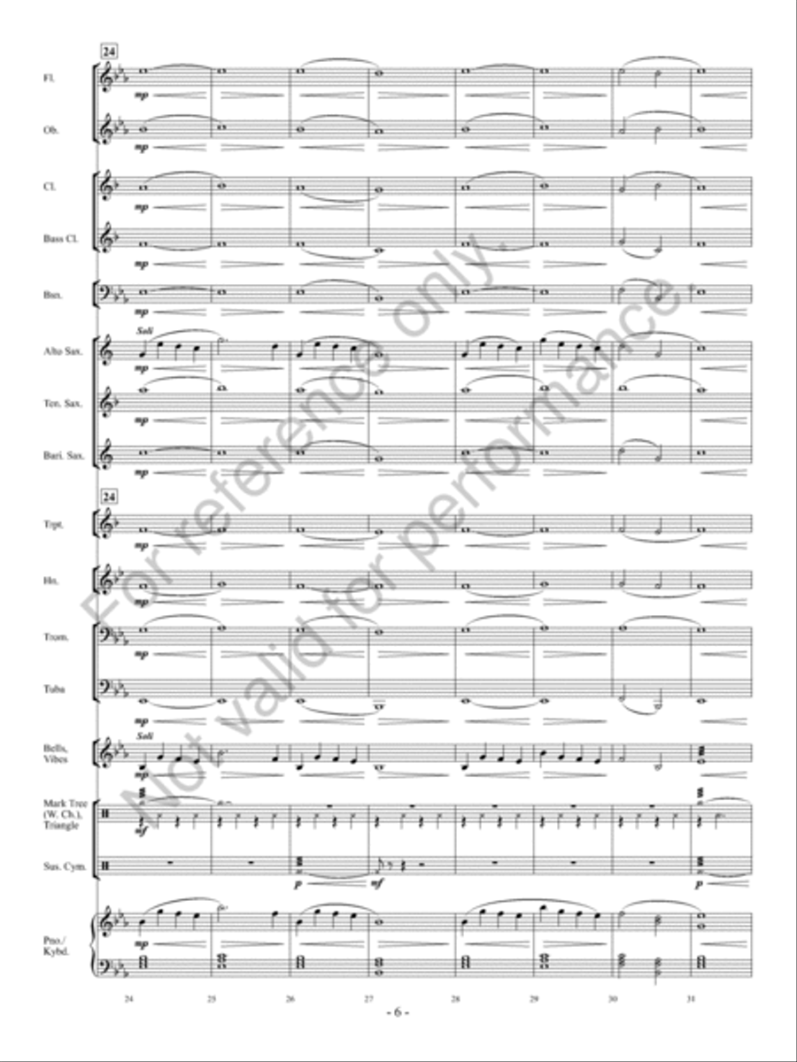 Aura Lea Concert Band scores gallery preview page 7