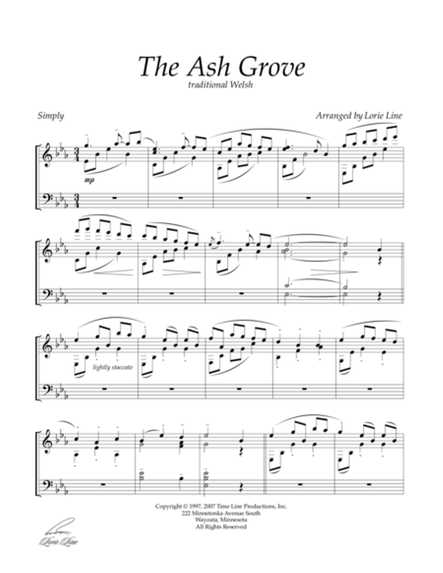 The Ash Grove The Ash Grove Piano Solo scores gallery preview page 2