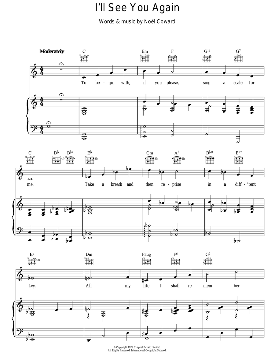 I'll See You Again Guitar scores gallery preview page 1