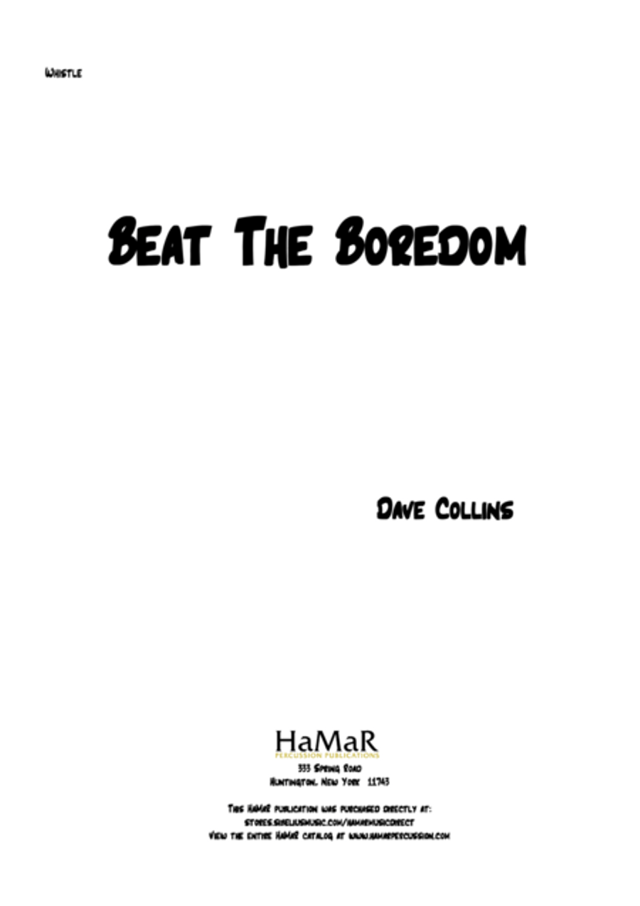 Beat The Boredom Beat The Boredom Percussion scores gallery preview page 1