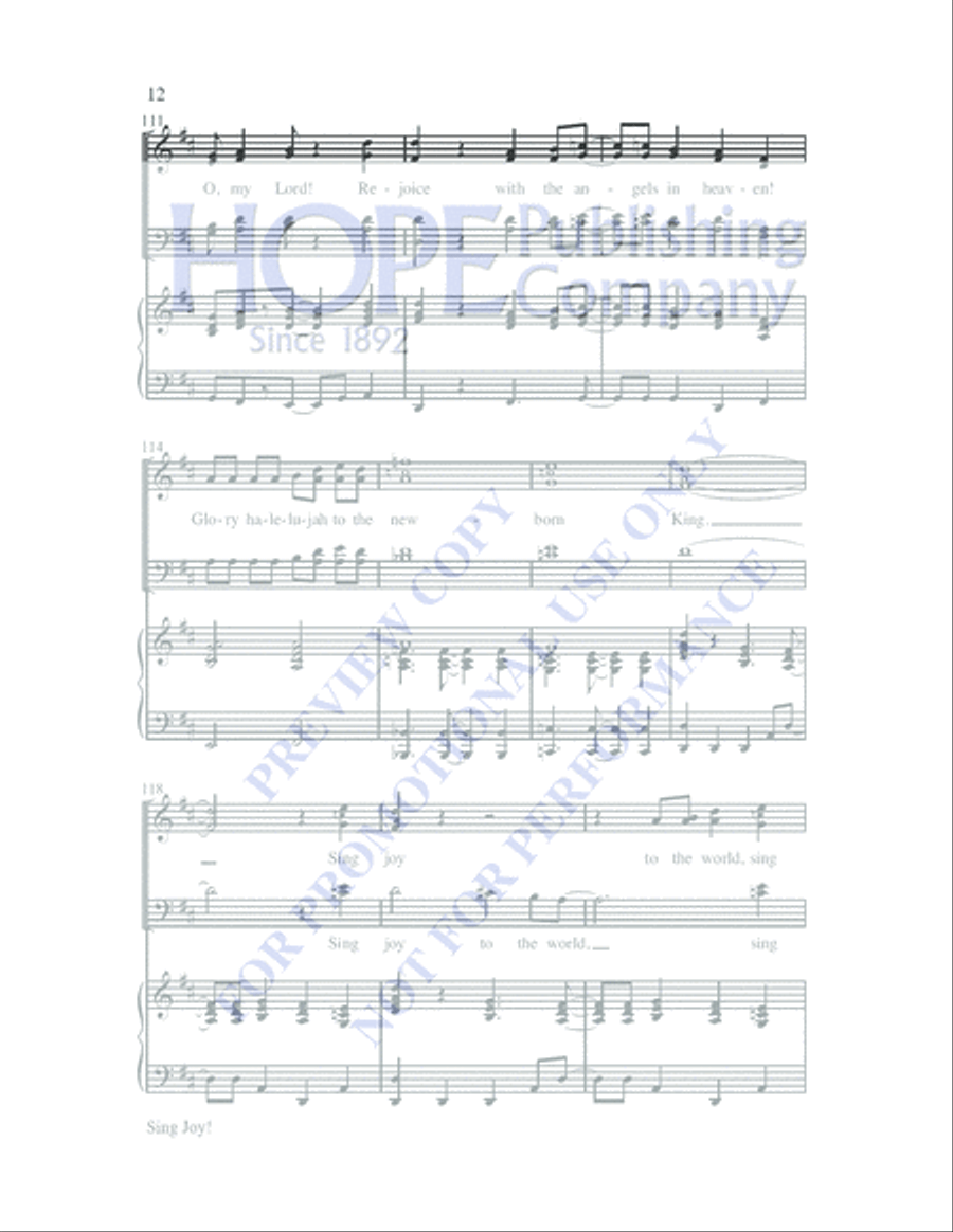 Joy! 4-Part scores gallery preview page 15