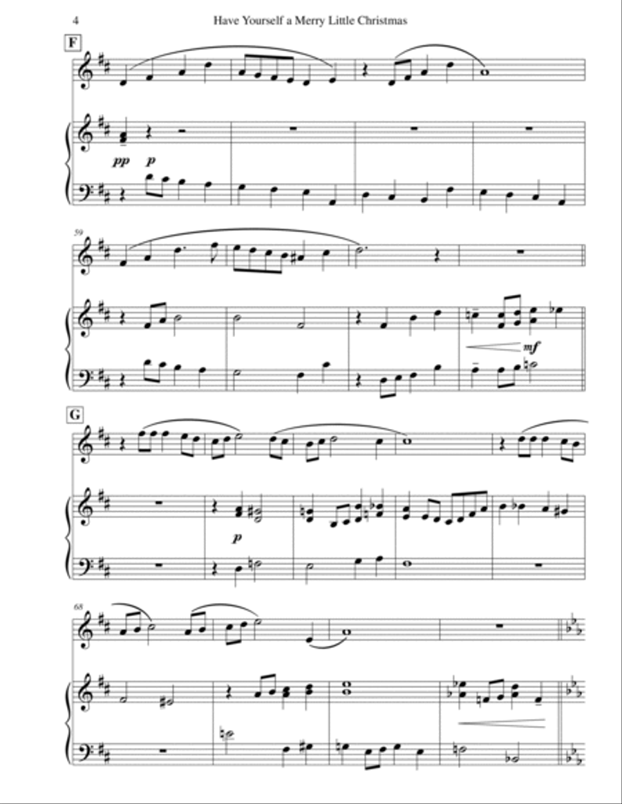 Have Yourself A Merry Little Christmas B-Flat Trumpet scores gallery preview page 6