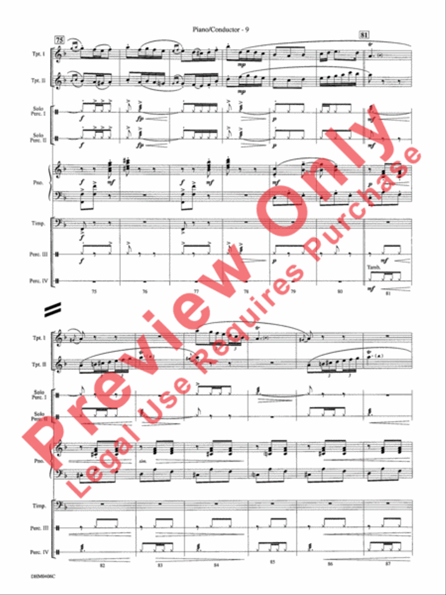 Carmen Fantasia Trumpet Duet scores gallery preview page 13