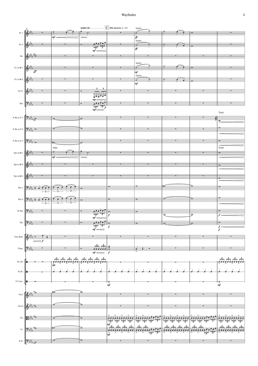 Variations on a Theme: Wayfinder Full Orchestra scores gallery preview page 3