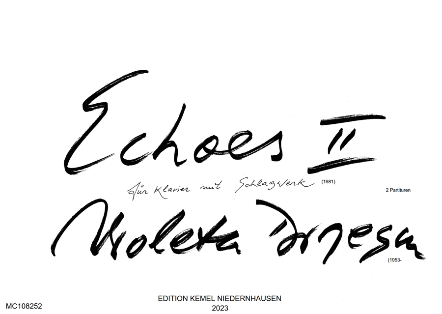 Echoes II Piano Solo scores gallery preview page 1