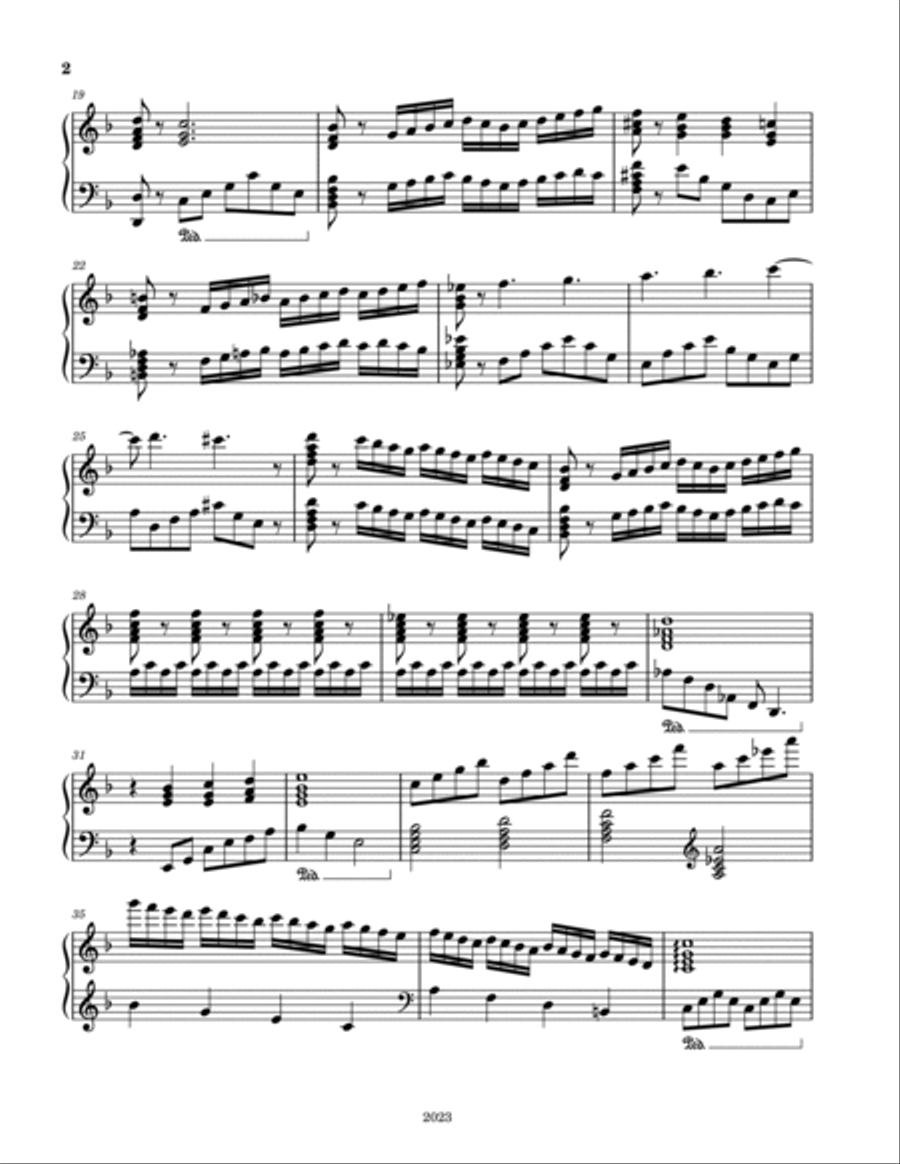 Piano Solo No. 2823 Piano Solo No. 2823 Piano Solo scores gallery preview page 2