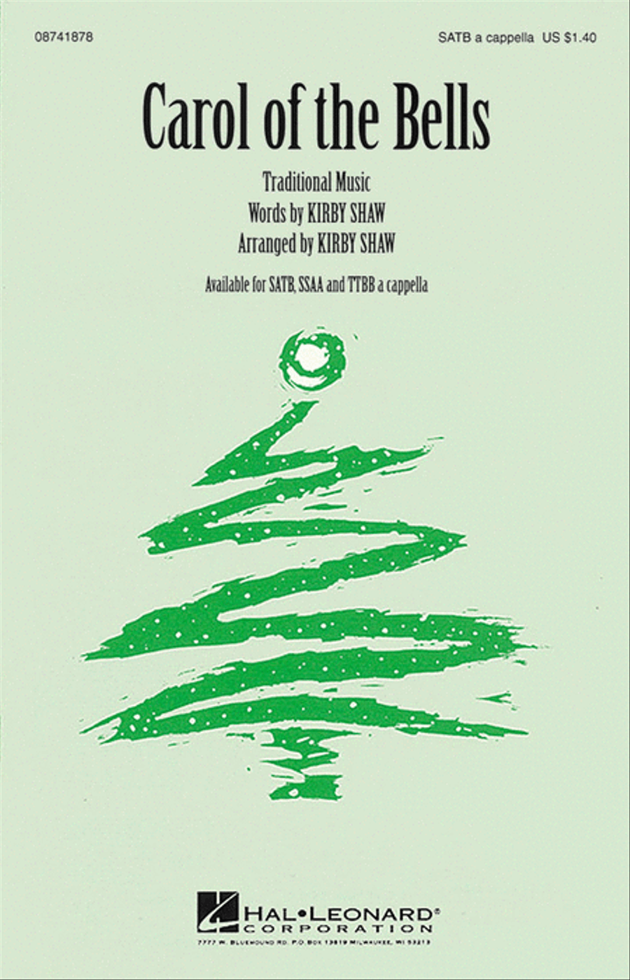 Carol of the Bells 4-Part scores gallery preview page 1