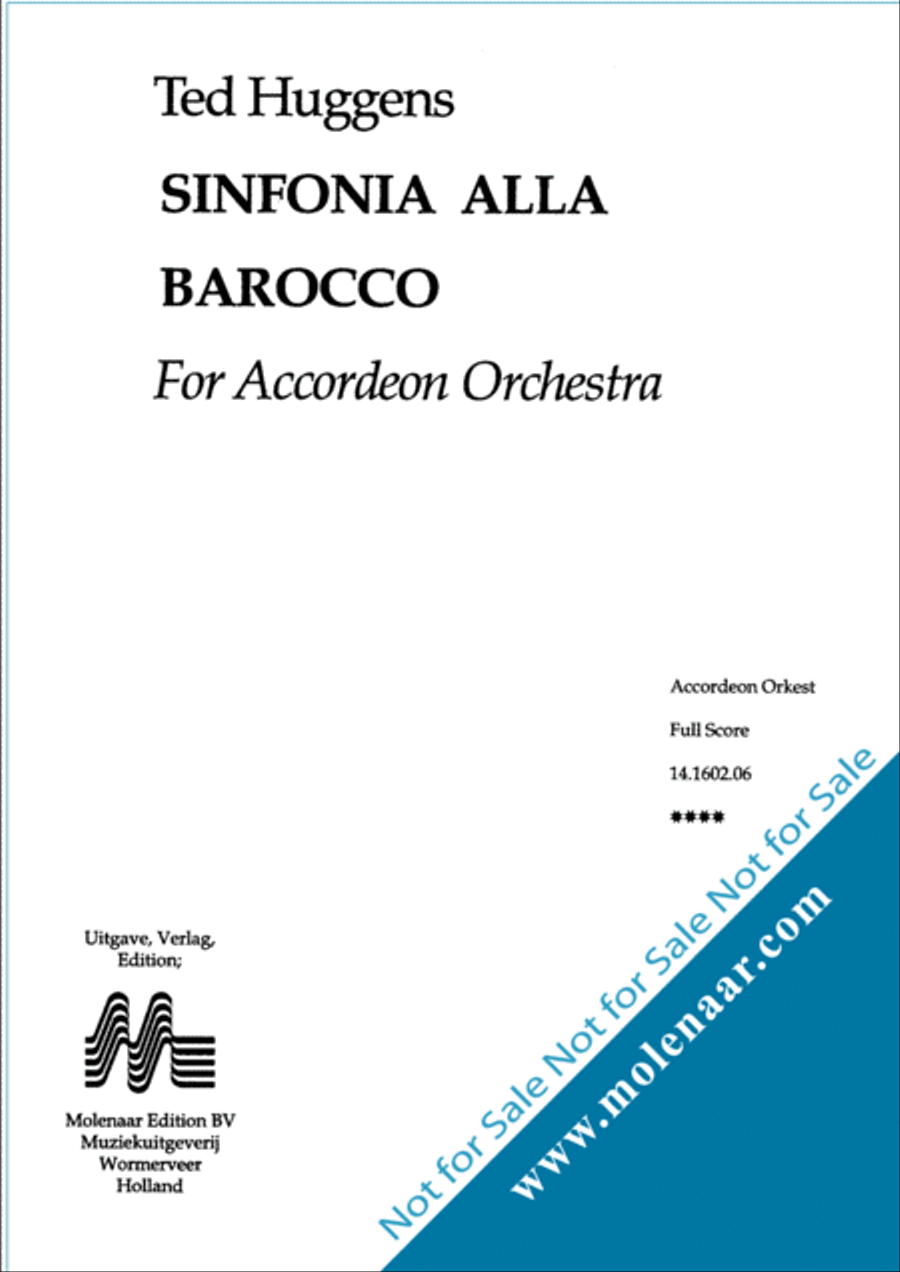 Sinfonia Alla Barocco Accordion Orchestra scores gallery preview page 3