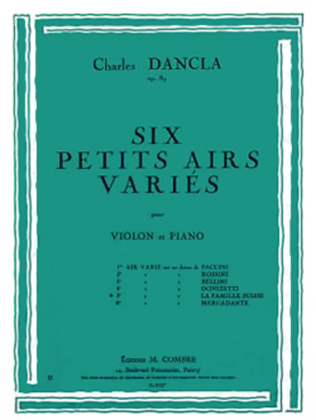 Book cover for Air varie No. 5 sur un theme de la famille suisse Op. 89