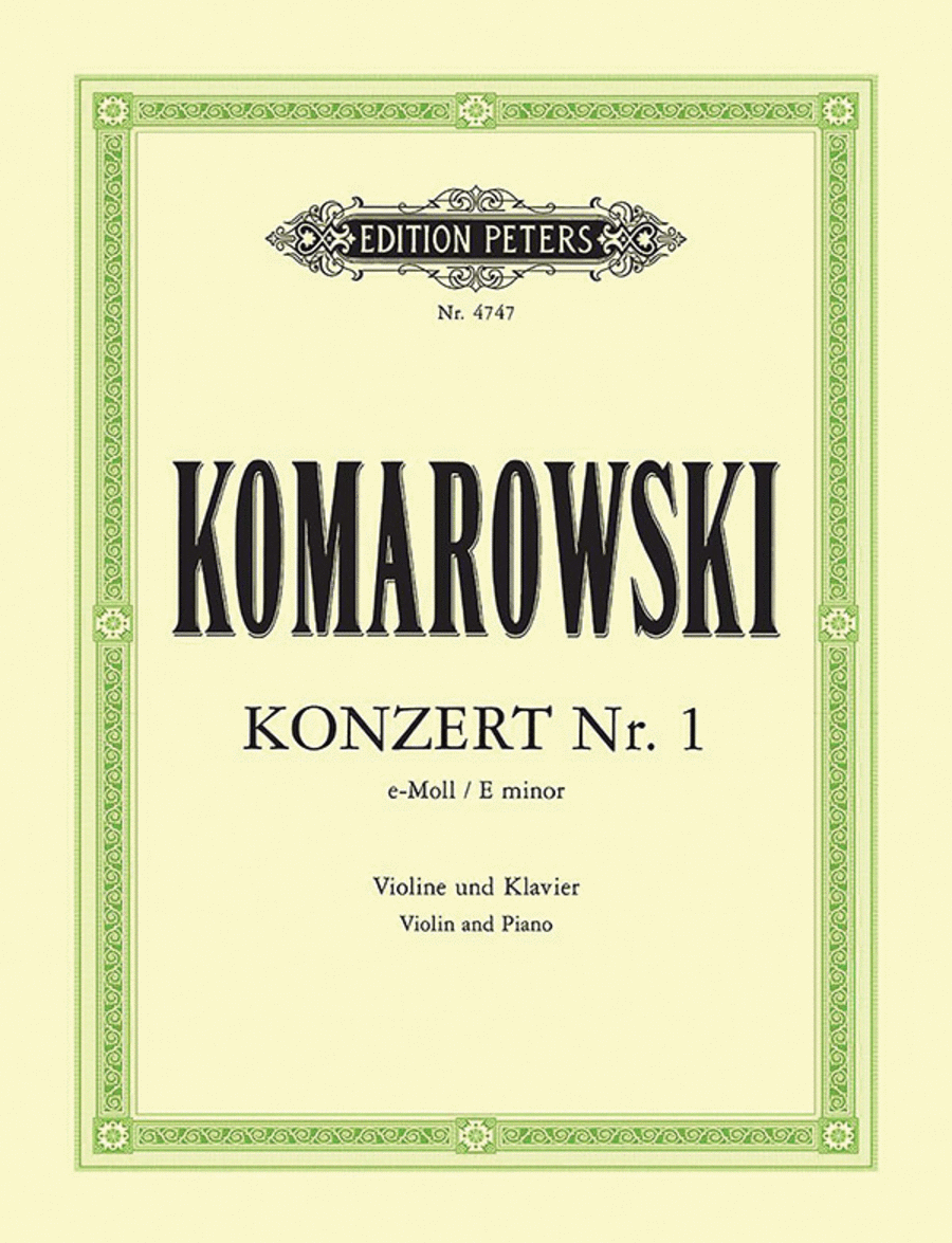 Violin Concerto No. 1 in E minor (Edition for Violin and Piano) Violin Solo scores gallery preview page 1