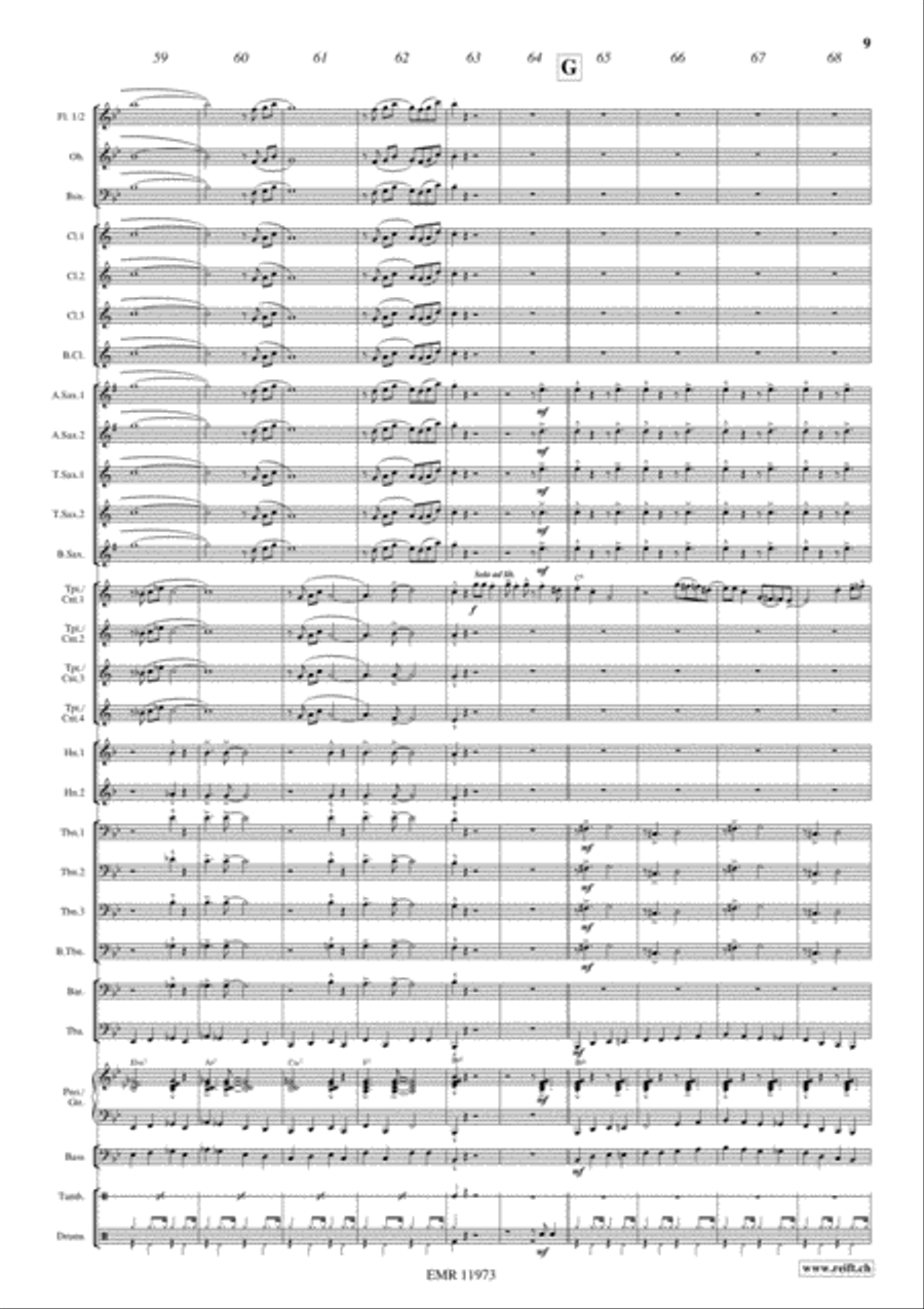 Jumpin' At The Woodside Jumpin' At The Woodside Concert Band scores gallery preview page 9