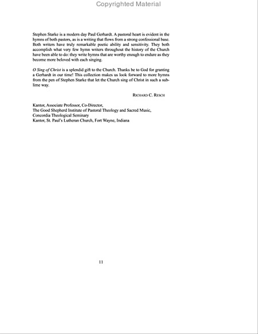 O Sing of Christ: The Hymns of Stephen P. Starke, Volume 1 Hymn Anthems scores gallery preview page 10