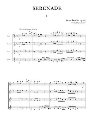Serenade Op. 44 for Flute Quartet - 1st Movement
