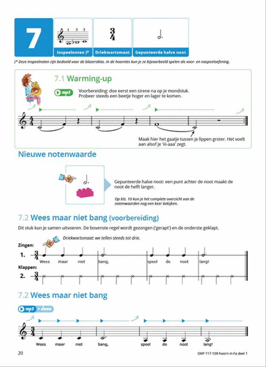 Samen Leren Samenspelen Vlaams Deel 1 Horn scores gallery preview page 7
