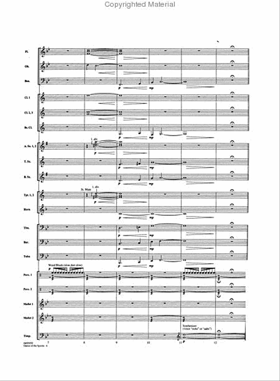 Dance of the Spirits Dance of the Spirits Concert Band scores gallery preview page 3