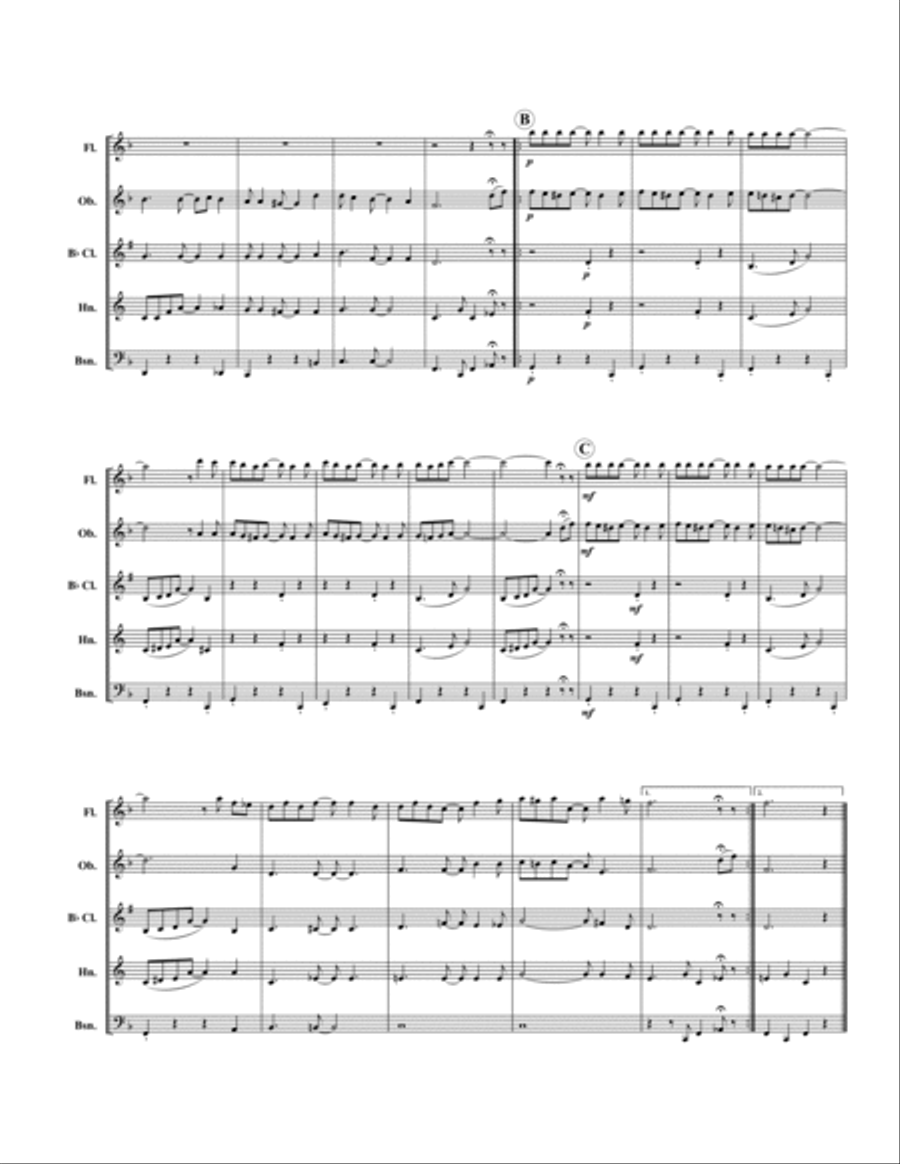 Solace Solace Woodwind Quintet scores gallery preview page 2