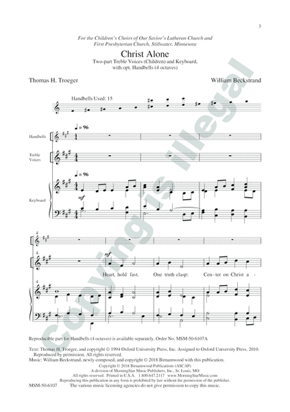 Christ Alone (Choral Score) image number null