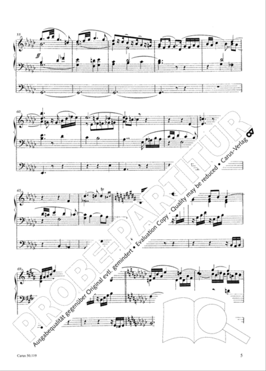 Organ Sonata No. 6 in E flat minor Organ scores gallery preview page 6