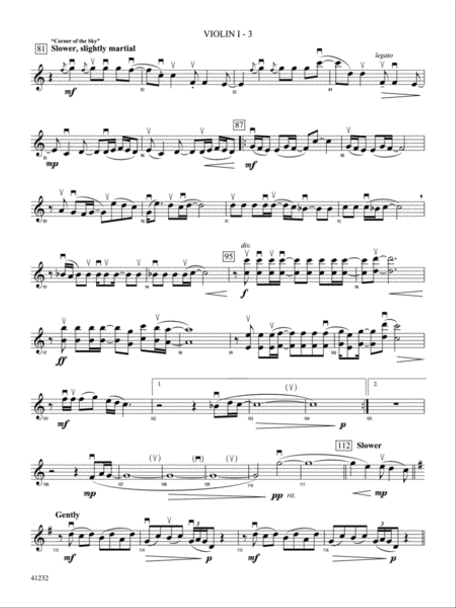 Pippin: 1st Violin Pippin: 1st Violin String Orchestra scores gallery preview page 3