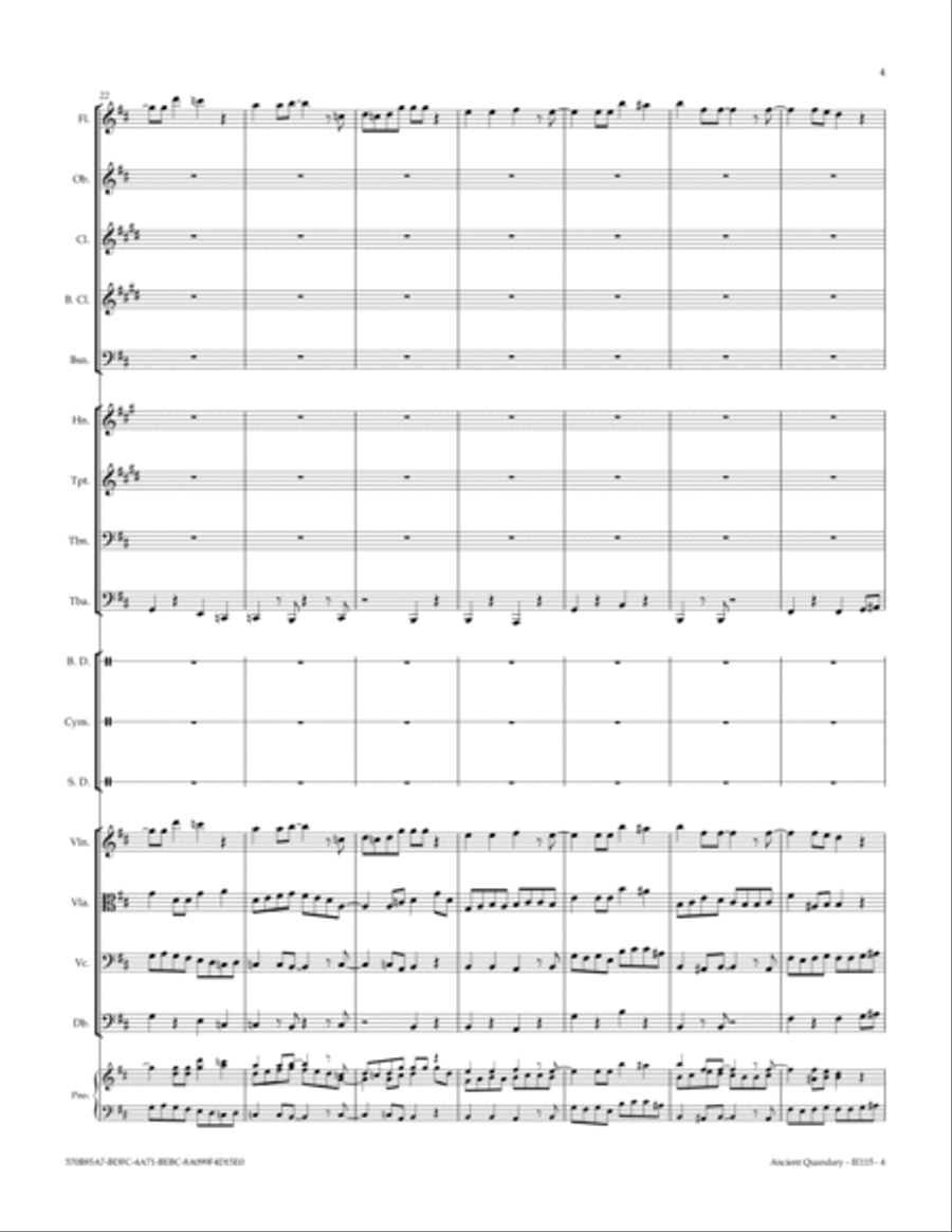 Ancient Quandary Full Orchestra scores gallery preview page 5