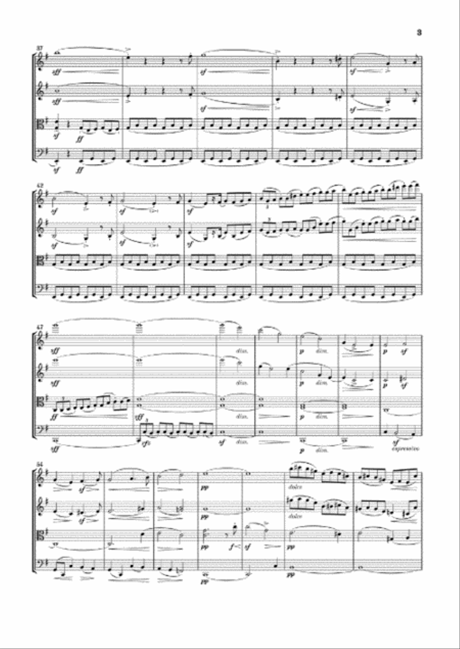 From My Life – String Quartet No. 1 in E Minor String Quartet scores gallery preview page 4